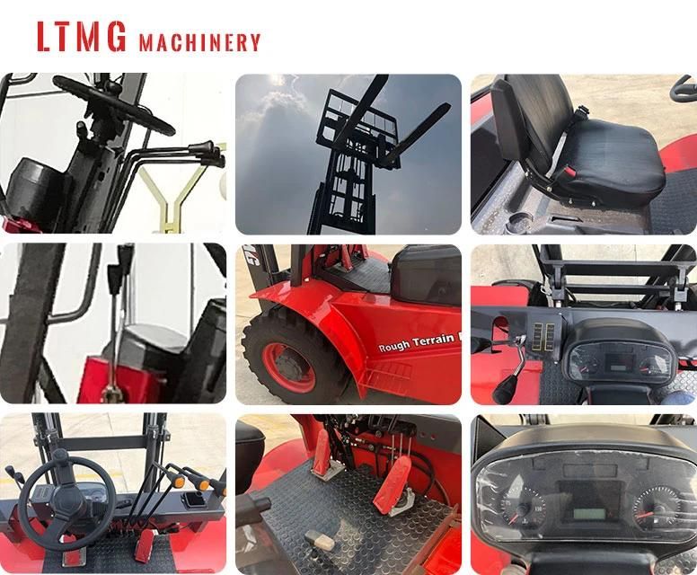 Ltmg 3 Tonne Small 4 Wheel Drive Rough Terrain 3 Ton Forklift outdoor