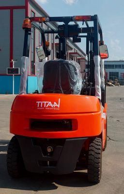 Titanhi manual forklift specialized designed for hard,terrain road and way