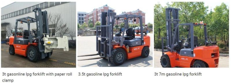 Chariot Elevateur 3000kg 4.5m Gasoline LPG Forklift Trucks with Nissan K25 Engine