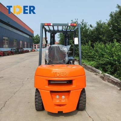 New Tder 2t Pallet Jack Diesel Forklift 3 Tons with Cheap Price Fd30