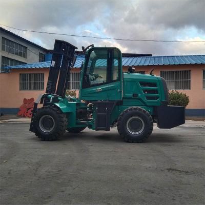 Fast Delivery Small 3ton Rough Terrain Forklift Outdoor Construction Sites