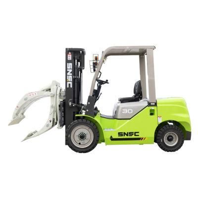 3 Ton Good Price Forklift with Paper Roll Clamp