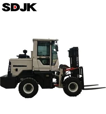 4X4 Diesel All Terrain Trucks Forklift Loader 3-6 Ton with Optional Parts for Sale