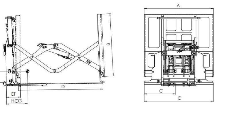 Heli Forklift Spare Parts Attachment 1-5t Quick-Installed Push Pulls with High Quality