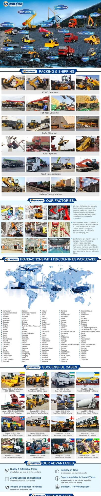 Heli High Quality Cpcd50 5000kg 5m Container Stacker Forklift