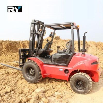 3000kg 5000 Kg Rough Terrain Diesel Forklift Trucks