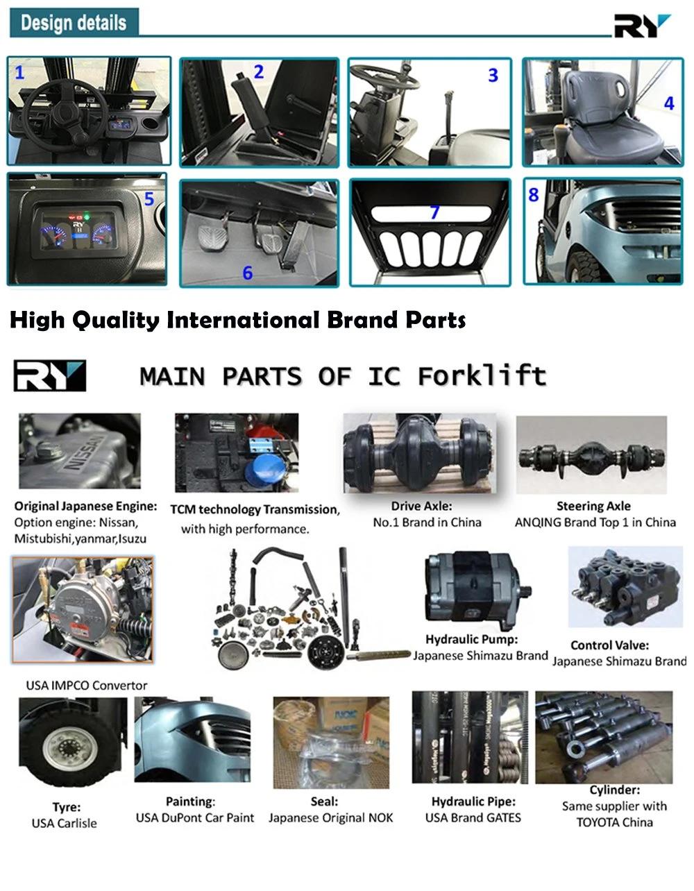2500kg Diesel Forklit with Japanese Engine