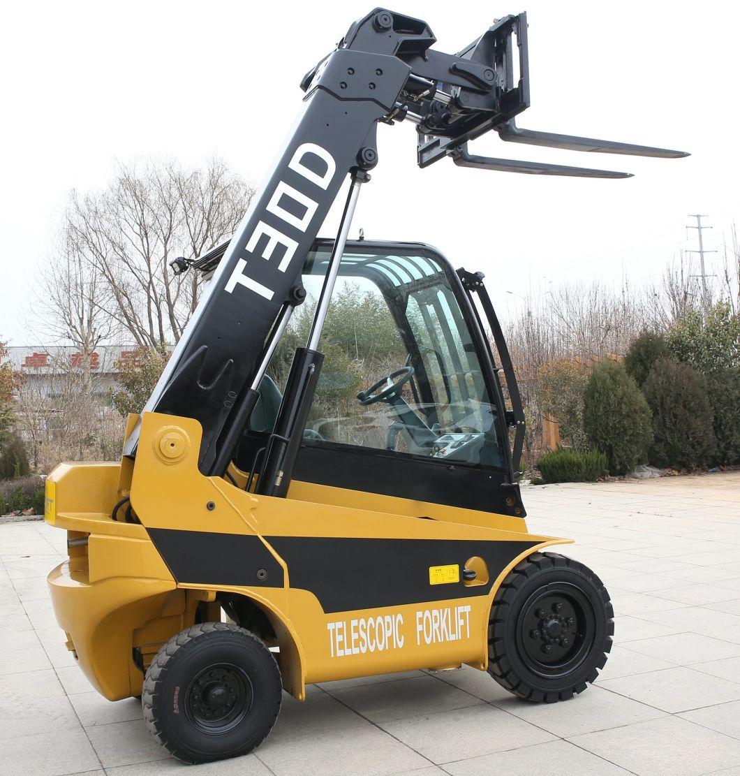China Welift 3.0ton Telescopic Boom Forklift with Snow Blade and or Bucket 2WD Telehandler