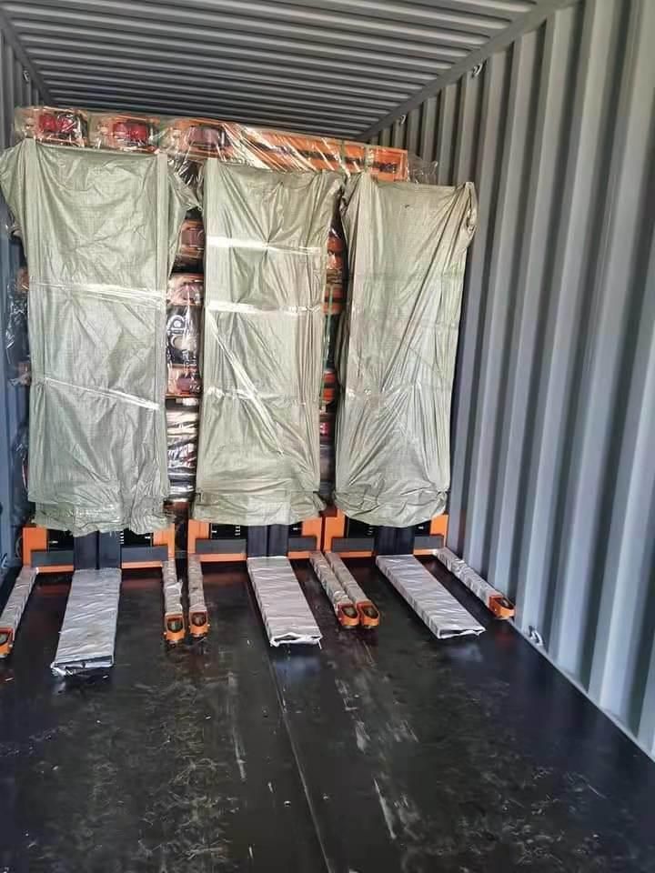 1 Ton 1.6m Lifting Height Hand Operated Stacker Hydraulic Transpallet