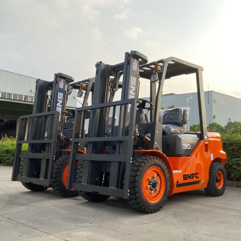 3 Ton Gabelstapler Diesel Grua Horquilla Electric Forklift with Positioner