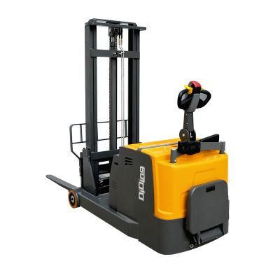 Adjustable Electric Forklift with 2ton Capacity Max. Lift Height 3.5m/3m/2.5m/1.6m Electric Straddle Counterweight Stacker