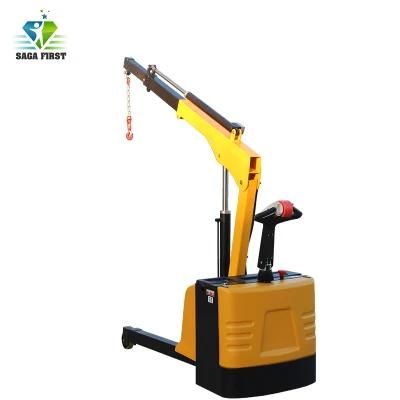 Electric Truck Small Engine Construction Bob Lift Crane 1 Ton