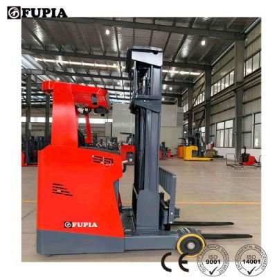 2 Ton Seated Linde Crown Reach Stacker Forklift Technology 12m Lift Height Electric Reach Forklift