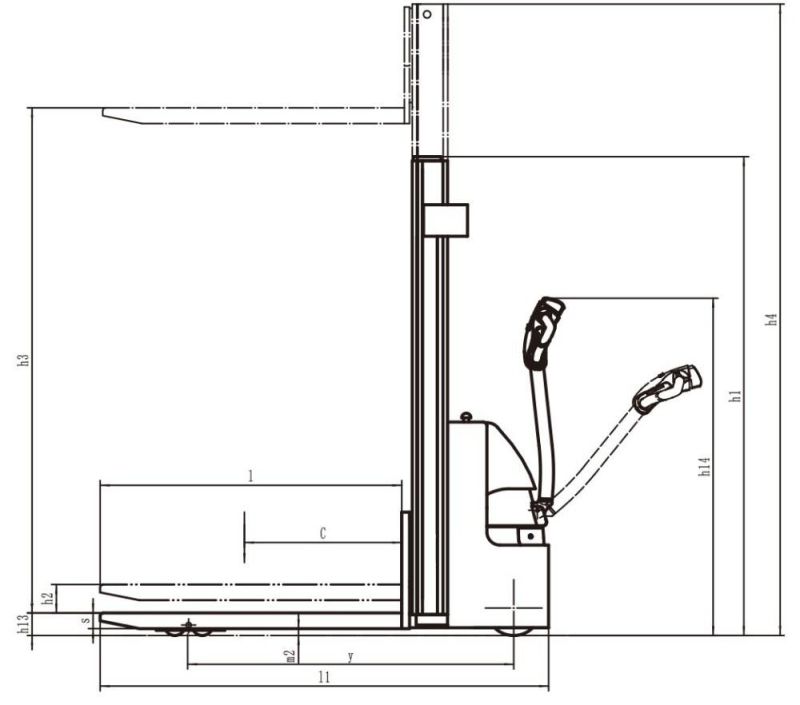 1.5ton Low Price Electric Stacker