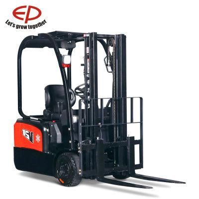 Hot Sale 1.5 Ton Electric Battery Forklift with AC Power