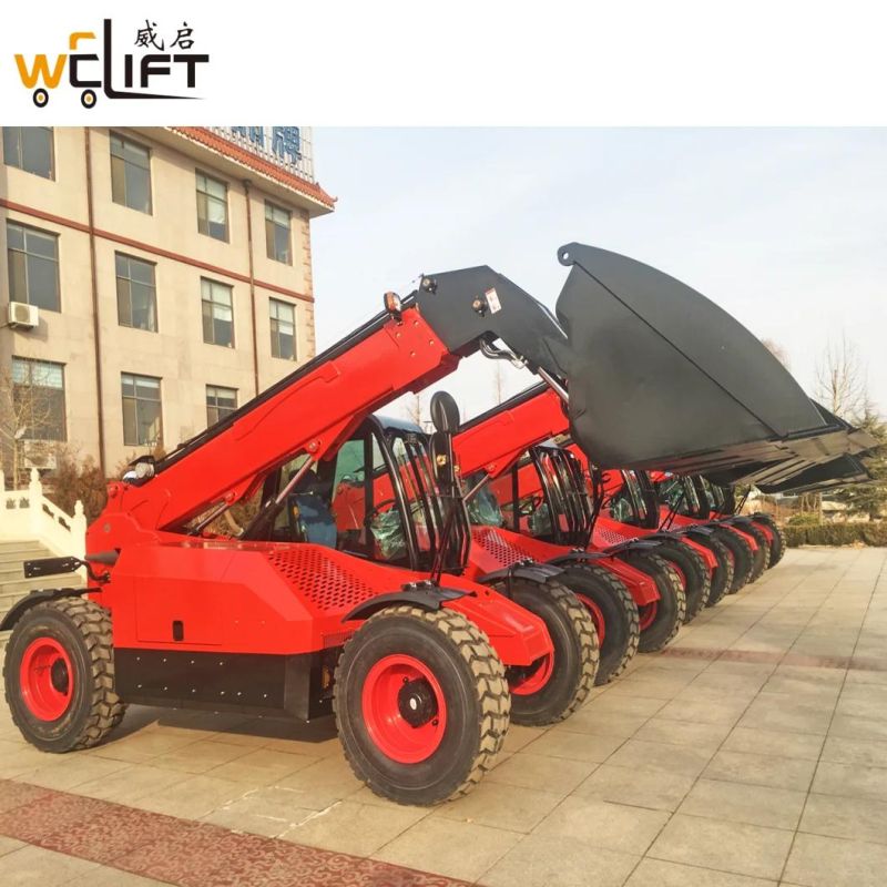 Welift Telescopic Forklift 3000kg Telehandler 6800mm Lifting Height Rough Terrain Telescopic Handler Agricultural Wheel Loader for Sale