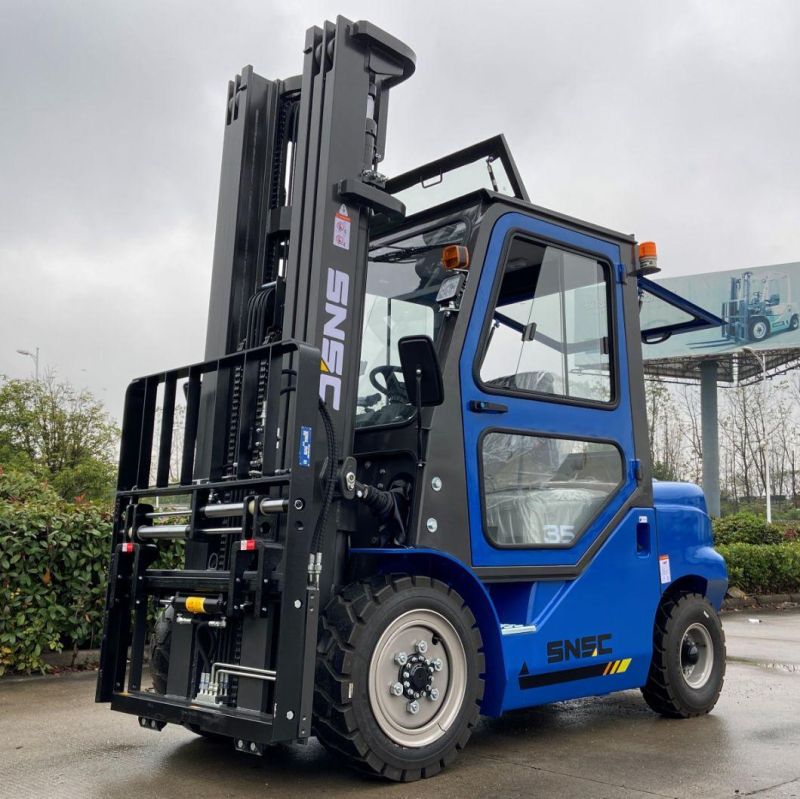 New 3 Ton 3.5 Ton Lift Truck Diesel Oil Forklift 6 M 7mt with Japan Engine