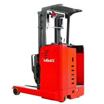 2500kg Lithium Ion Battery Powered Full Electric Reach Stacker Truck