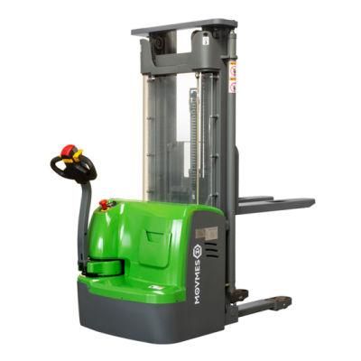 Movmes 1.5 Ton 1500mm Forklift Walkie Electric Stacker Forklift with 5600mm Lifting Height