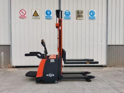 Adjustable 1600-3500mm Onen Stand-on Battery Forklift Stand on Driving Stacker