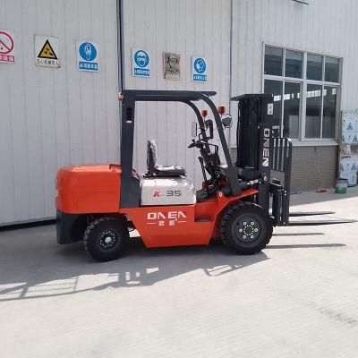 3.0/3.5/ Load Capacity Four Wheels Counterbalanced Diesel Forklift Trucks with Factory Price