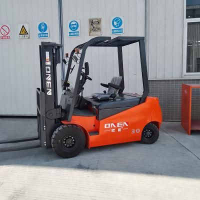 2000kg 2.0/3.0ton Capacity Heavy Duty Hydraulic Electric Lifting Forklift Truck with Full-AC Motor
