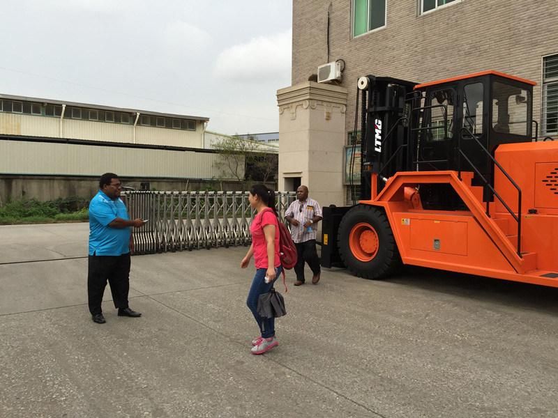 Ltmg 32ton 35ton Big Diesel Forklift with Fork Positioner