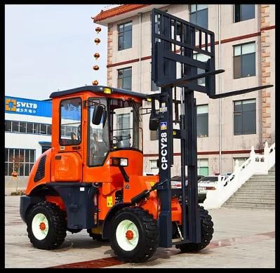3.0 Ton All Terrain Forklift Truck Cpcy 30 with CE