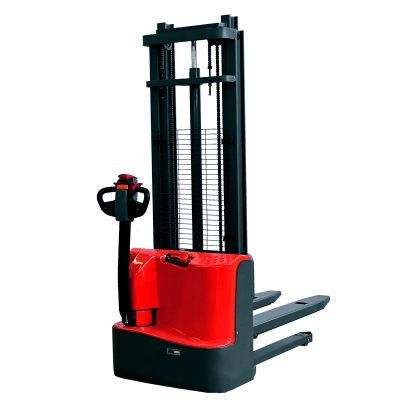 1000kg Small Electric Walking Stacker with Lift Height 3000mm