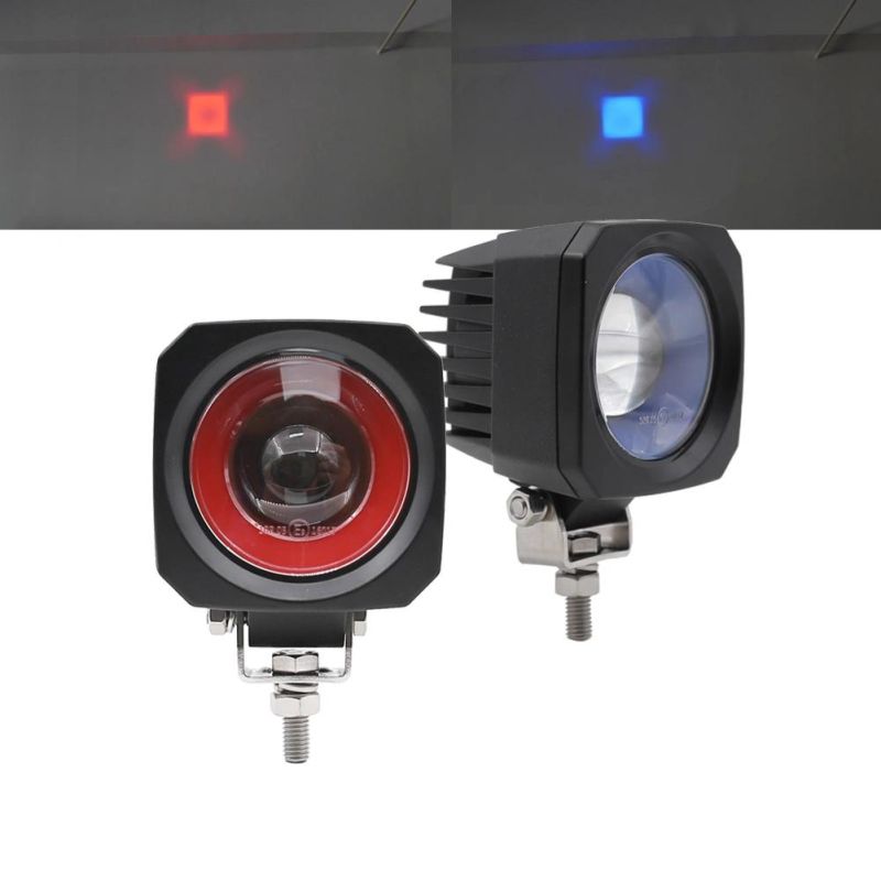 3D Lens Red and Blue DOT Light LED Area Forklift Warning Light Safety Lamp