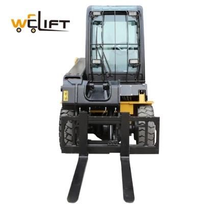 Welift Manufacturer T30d 2WD Telescopic Forklift Telehandler with 3000kg Capacity 4000mm Lifting Height with Quick Hitch