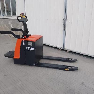 2 /3/5 Ton Stand on Full Electric Forklift Power Pallet Truck