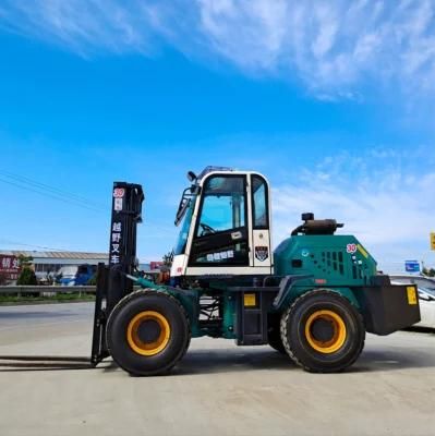 China 4X4 3t 3.5t Rough Terrain Forklift with Diesel Japanese Engine