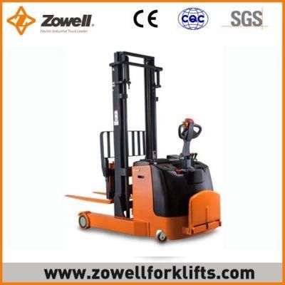 New Zowell 2ton Load Capacity Standing Forklift Reach Electric Pallet Power Stacker