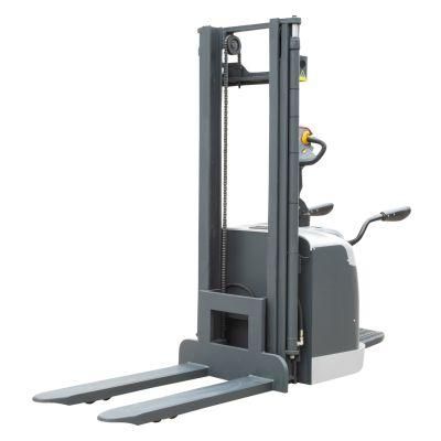 Lifting Height 5000mm Battery Operated Hydraulic Electric Pallet Stacker for Warehouse with CE