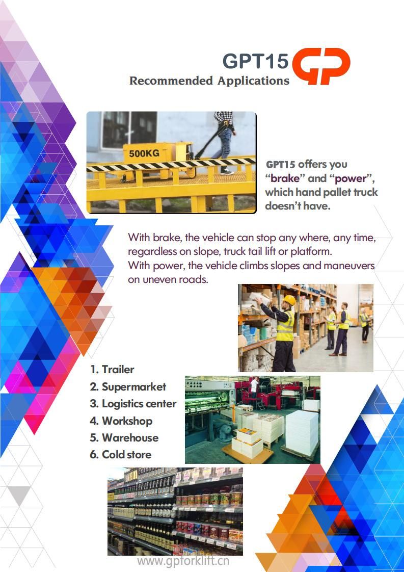 New Type 1.5t Lithium Battery Full Electric Pallet Truck with Good Quality