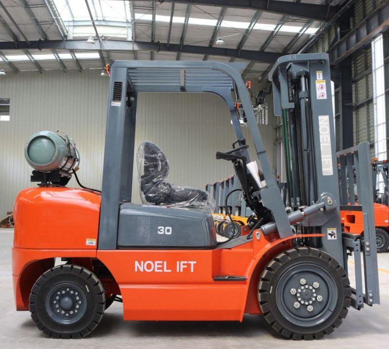 3.5ton Gasoline Forklift with Impco System Container Mast 4.7m Chariot Elevateur