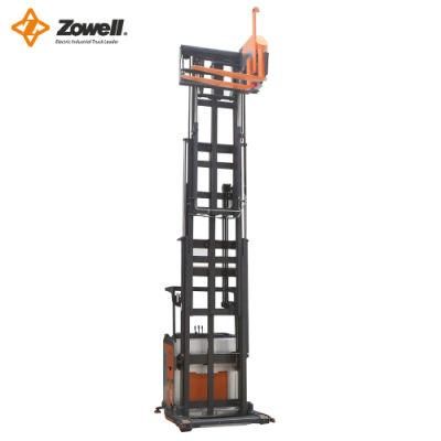 2945*1550mm AC Motor Zowell Wooden Pallet Electric Forklift Vna Fork Lift