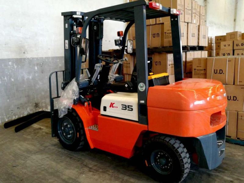 New Heli 3.5t Rough Terrain Forklift Cpcd35 with Good Price