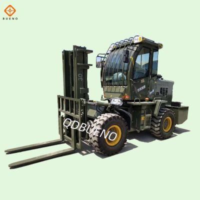 Bueno Brand All Terrain 4WD Diesel Forklift with CE