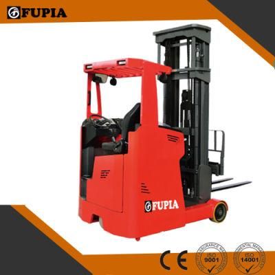 Material Handling Equipment Automated Reach Truck Forklift 2 Ton Sit on Reach Stacker