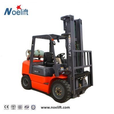 Chariot Elevateur 3000kg 4.5m Gasoline LPG Forklift Trucks with Nissan K25 Engine