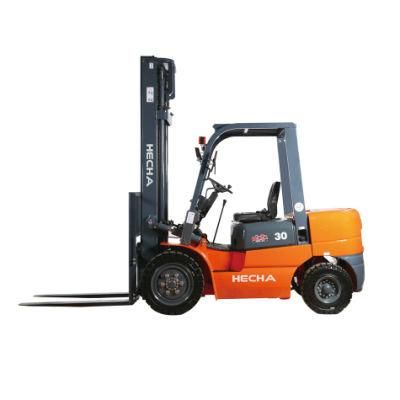 Durable Using Hecha 3 Ton Diesel Forklift for Lifting