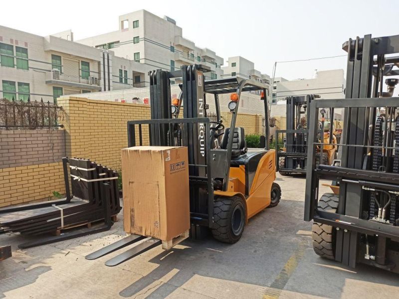Optional Attachment Factory Price 2.5 Ton Electric/Battery Forklift with Large Capacity Battery