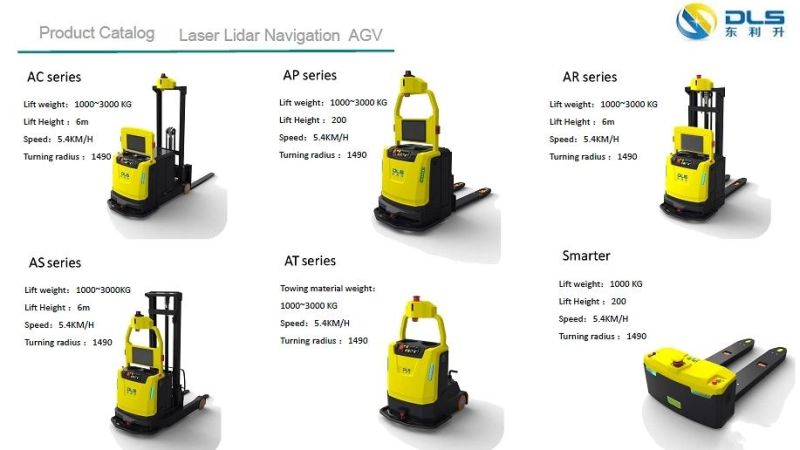 500kg Smart Automatic Guided Vehical Forklift Laser Lidar Navigation for Lift Equipment with Backpack Agv Vehicle Agv