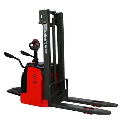 Factroy Direct Full Electric Double Pallet Lifter Stacker Forklift