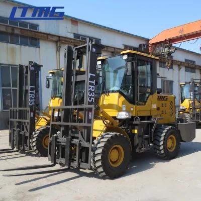 off Road Forklift Ltmg 3ton 3.5ton 4ton 5ton Rough Terrain Forklift for Sale
