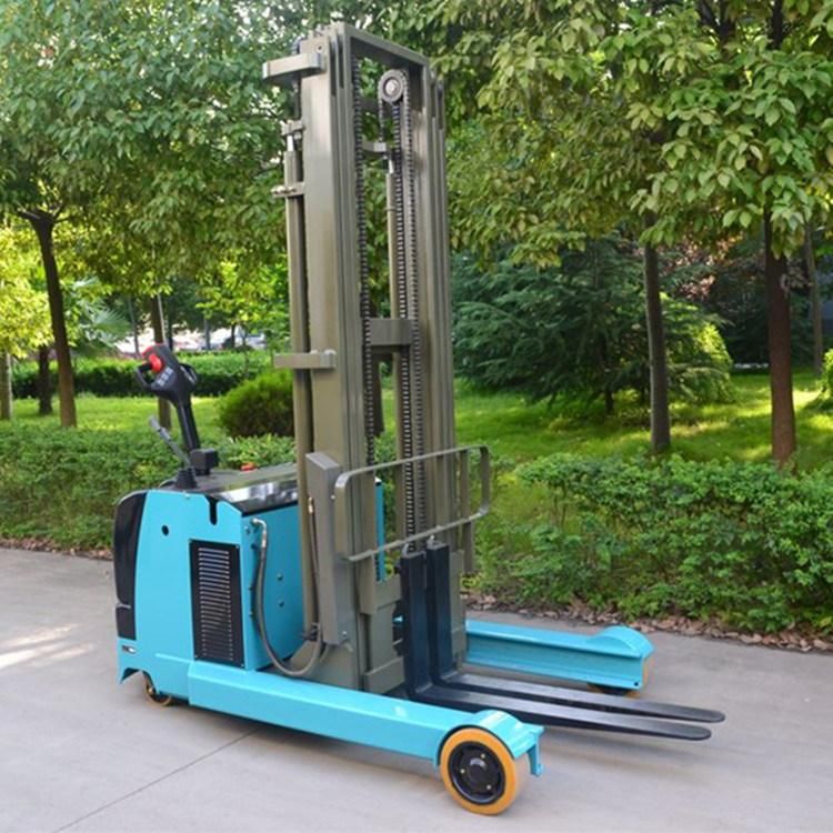 Mast Forward 1.5t Electric Reach Stacker Truck Use Into Container