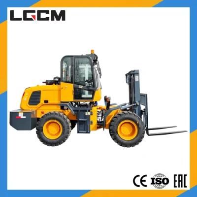 Lgcm Hydraulic Diesel Cross-Country Forklift with Side Shift