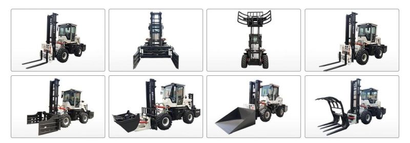 Mini Diesel Manual 4X4 Telescopic 3 Ton 7 Ton Forklift Attachment Truck Spare Hydraulic Parts off Road Forklift